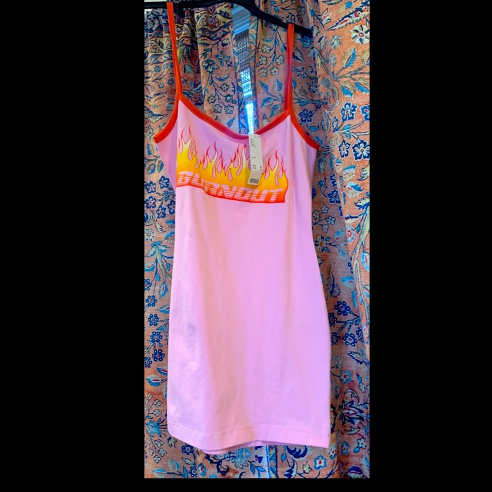 URBAN OUTFITTERS burn~out tank top dress ~ TOO SMALL FOR ME ~ NEW W/TAGS 🧡